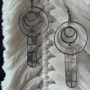 Geometric Silver Earrings